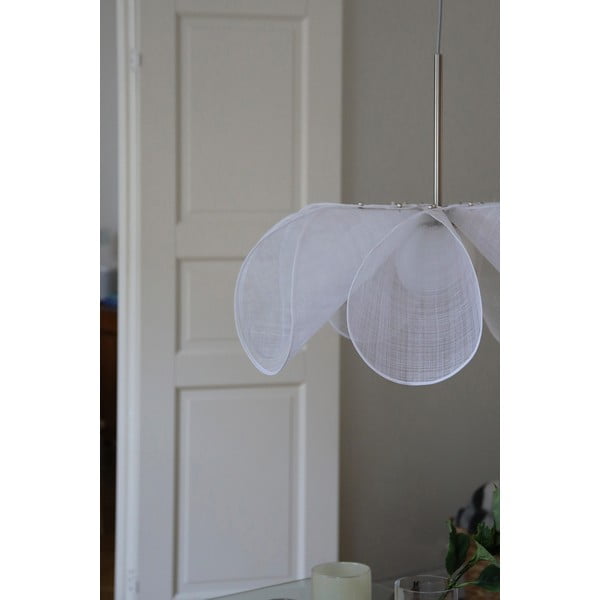 Bílé závěsné svítidlo se skleněným stínidlem ø 75 cm Styrka – Markslöjd-image-1