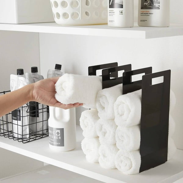 Černé kovové stojany na ručníky v sadě 2 ks Tower – YAMAZAKI-image-2