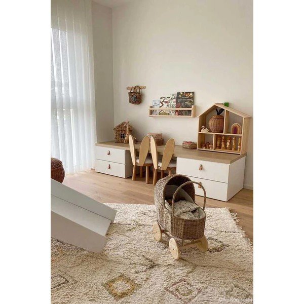 Béžový pratelný ručně tkaný bavlněný koberec 140x200 cm Kaarol Earth – Lorena Canals-image-3