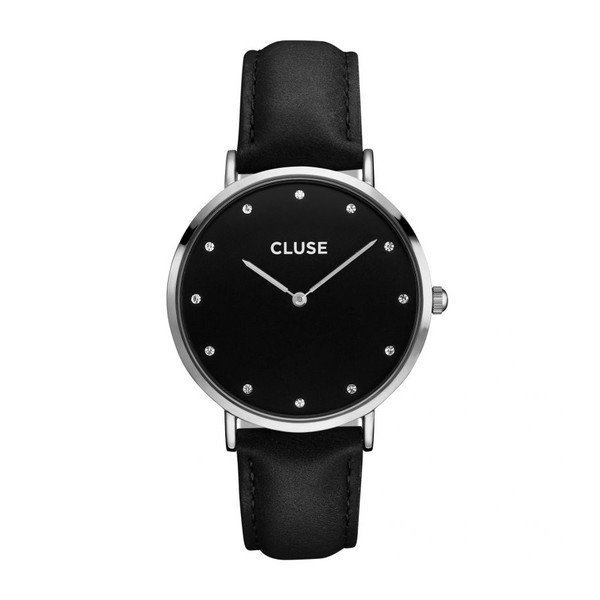 Hodinky Cluse La Bohéme Silver Stones/Black Black
