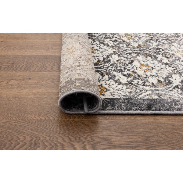 Tmavě šedý/slonovinový běhoun 80x250 cm Soft Viskan – FD-image-3