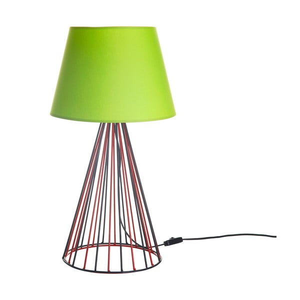 Stolní lampa Wiry Lime/Red/Black