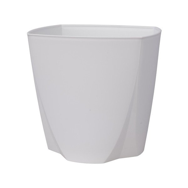 Bílý květináč Plastia Camay, ø 30 cm