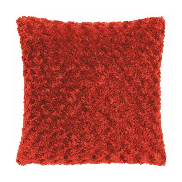 Červený polštář Tiseco Home Studio Curl, 45 x 45 cm