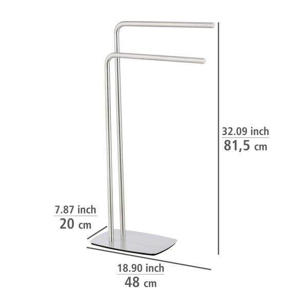Stojan na ručníky z nerezové oceli Iria – Wenko-image-3