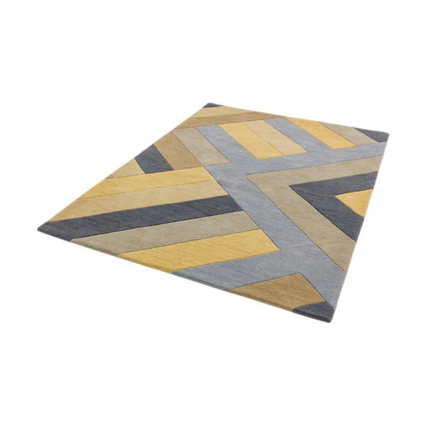 Šedo-žlutý koberec Asiatic Carpets Reef Big Zig, 160 x 230 cm-image-1