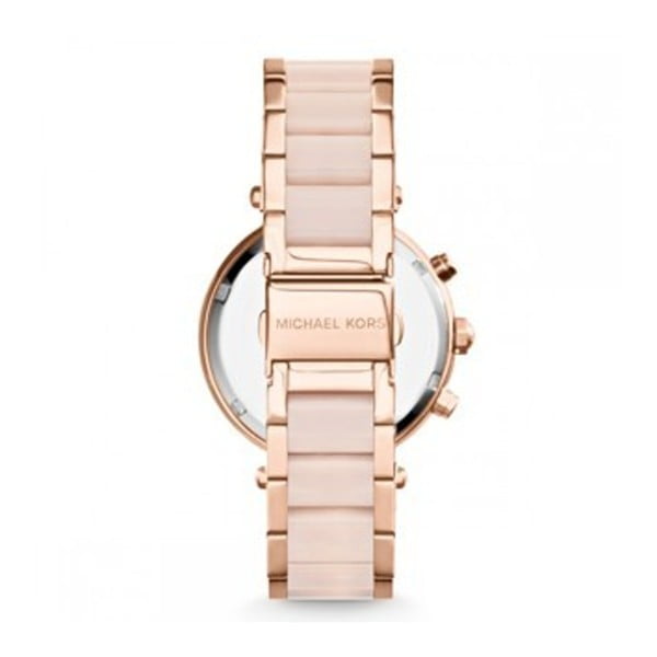 Dámské růžové hodinky s detaily v barvě růžového zlata Michael Kors Blush-image-1