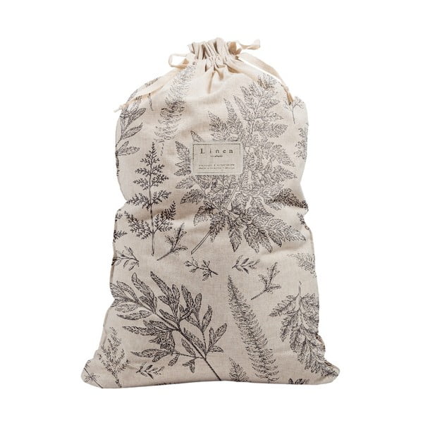 Látkový vak na prádlo s příměsí lnu Really Nice Things Bag Countryside, výška 75 cm