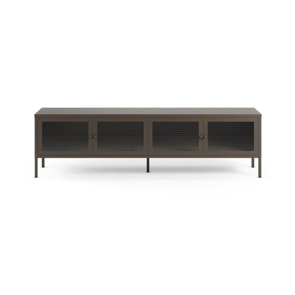 Šedý kovový TV stolek 160x50x35 cm Layna – Marckeric