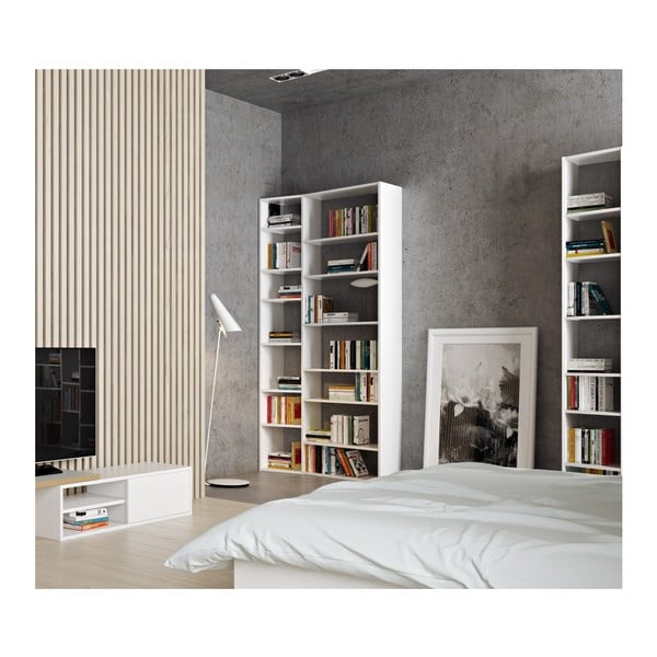 Bílá knihovna 108x224 cm Valsa – TemaHome-image-2