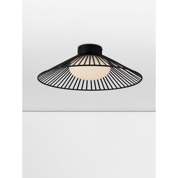 Matně černé kovové LED stropní svítidlo se skleněným stínidlem Brume – Nova Luce-image-2