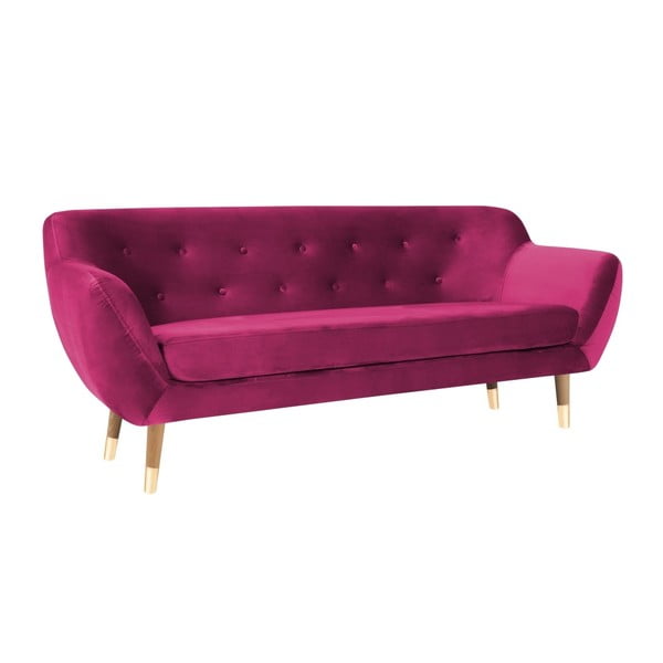 Růžová třímístná pohovka Mazzini Sofas Amelie-image-3