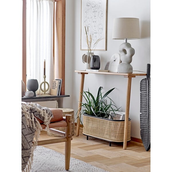 Krémový koberec s příměsí bavlny 150x210 cm Saxo – Bloomingville-image-2