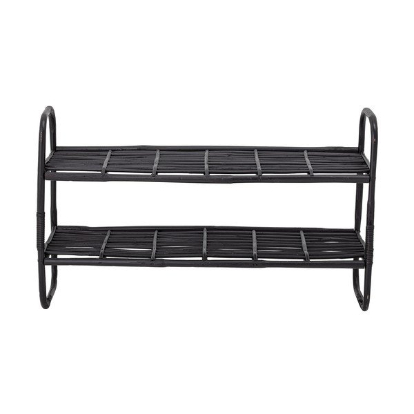 Černý regál z rákosu 80x50 cm Zigge - Bloomingville-image-2