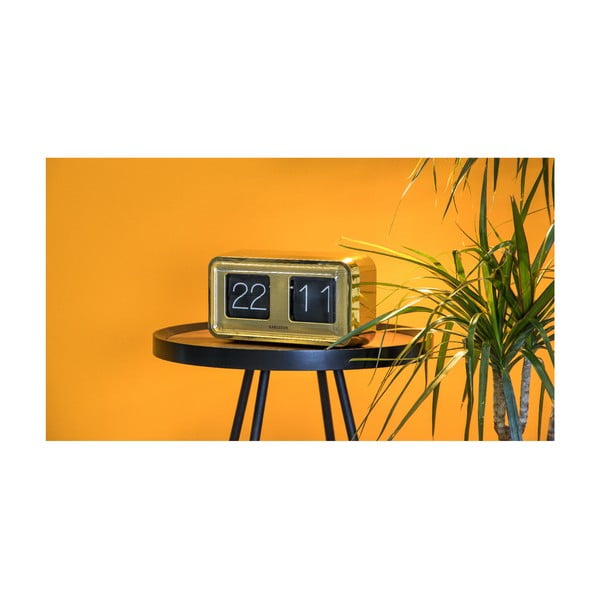 Pozlacené stolní hodiny Karlsson Bold Flip-image-4