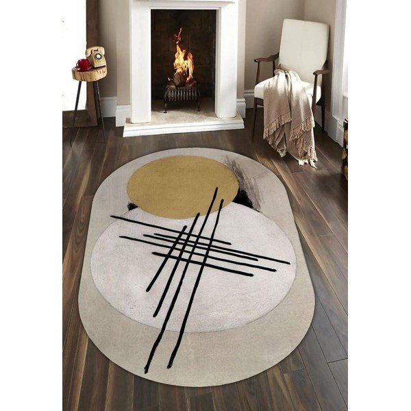 Žluto-béžový koberec 80x120 cm – Rizzoli-image-1