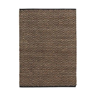 Koberec v černo-přírodní barvě 120x170 cm Zigzag – douceur d'intérieur
