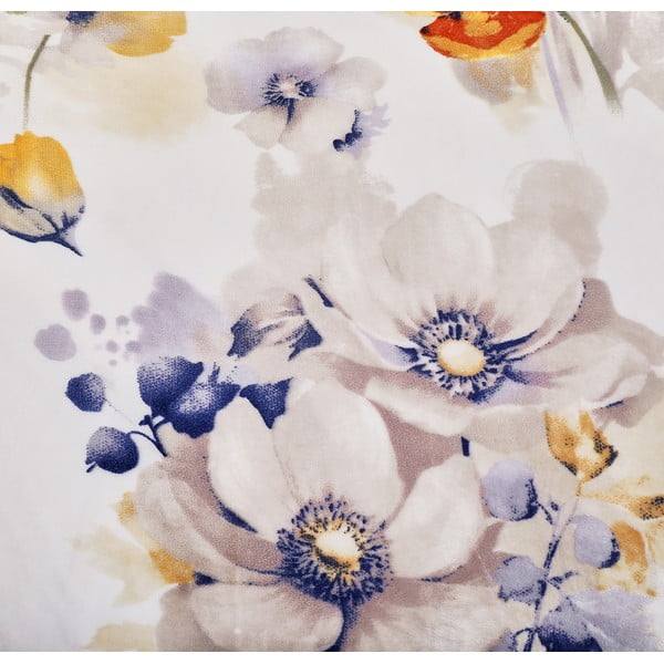 Bílé povlečení na jednolůžko z mikroplyše 140x200 cm Blossom – My House-image-1