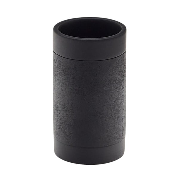 Černý kelímek na zubní kartáčky z polyresinu Sisel – Kave Home