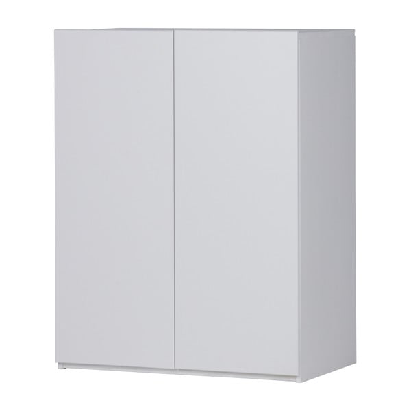Bílá skříňka z borovicového dřeva WOOOD Bind-image-1