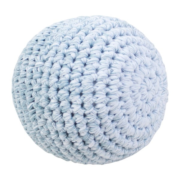 Modrá dětská pletená kulička Sebra Crochet Ball, ⌀ 14 cm