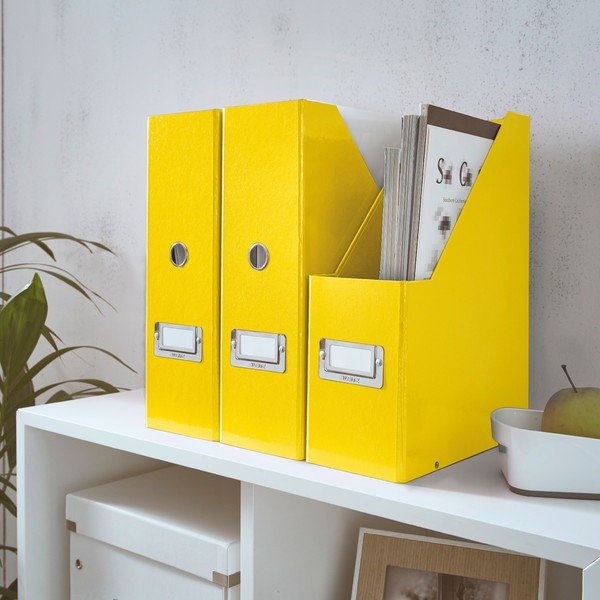 Žlutý kartonový organizér na dokumenty Click&Store - Leitz-image-1