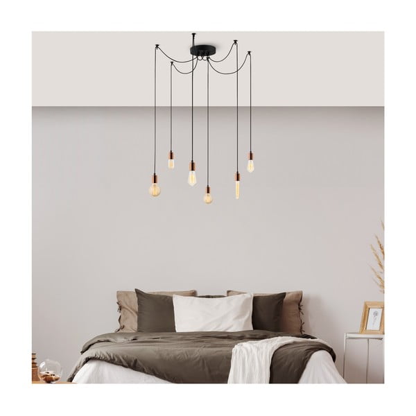 Závěsné svítidlo v měděné barvě Kabluni – Opviq lights-image-1