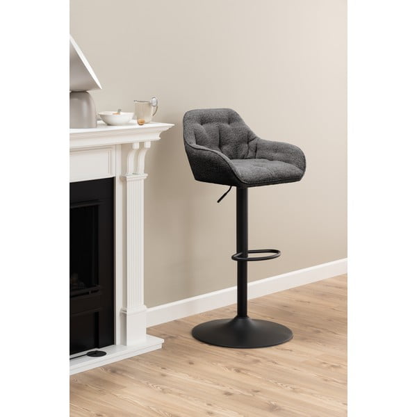 Tmavě šedé otočné barové židle v sadě 2 ks 109 cm Brooke – Actona-image-1