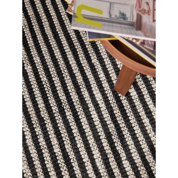 Černý ručně tkaný jutový koberec 160x230 cm Harvest Ebony – Elle Decoration-image-2