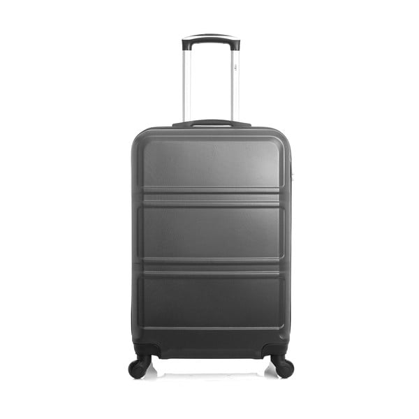 Tmavě šedý cestovní kufr na kolečkách Hero Utah, 37 l