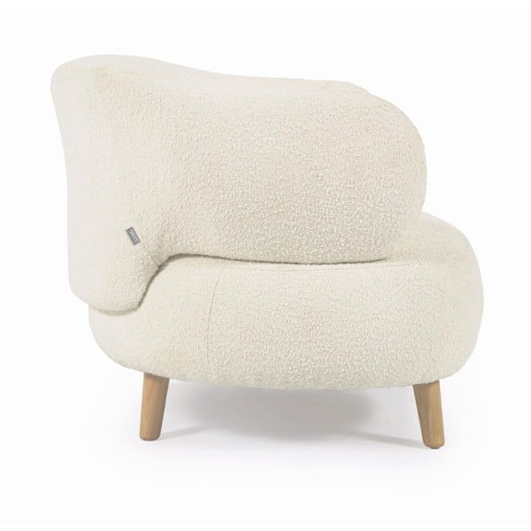 Bílé křeslo Luisa - Kave Home-image-1