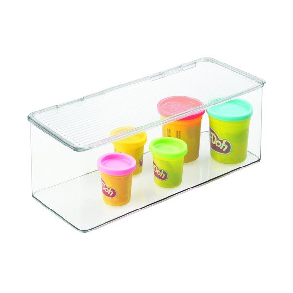 Průhledný stohovatelný box iDesign, 15 x 34 cm-image-2