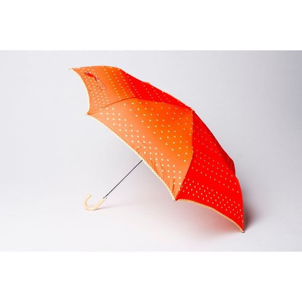 Skládací deštník Dots, oranžový