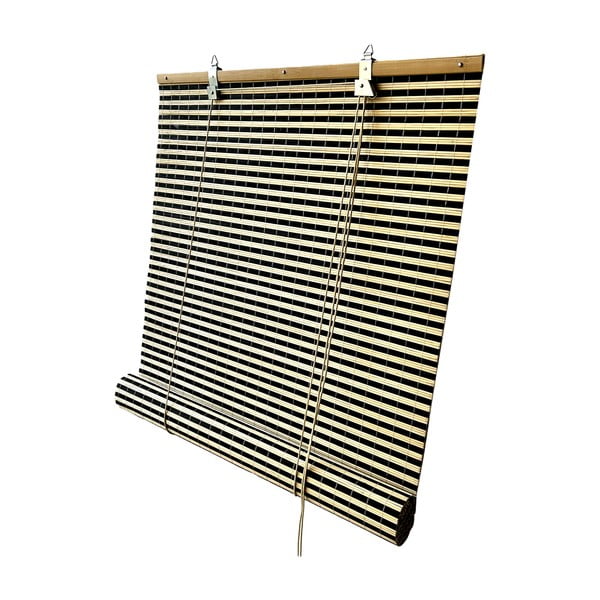 Černá/v přírodní barvě bambusová roleta 150x160 cm Vela – Gardinia-image-3
