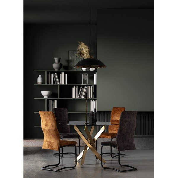 Zelená čalouněná jídelní židle Thelma – Bizzotto-image-1