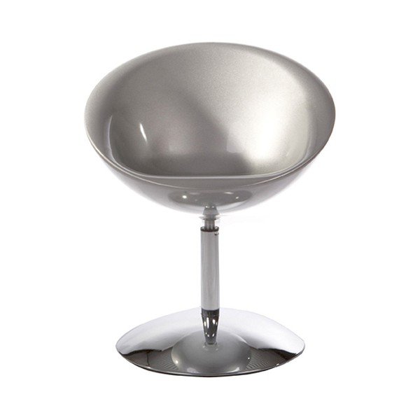 Stříbrné otočné křeslo Kokoon Design Bowl-image-4