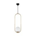 Závěsné svítidlo ve zlaté barvě Squid Lighting Arch, výška 146 cm