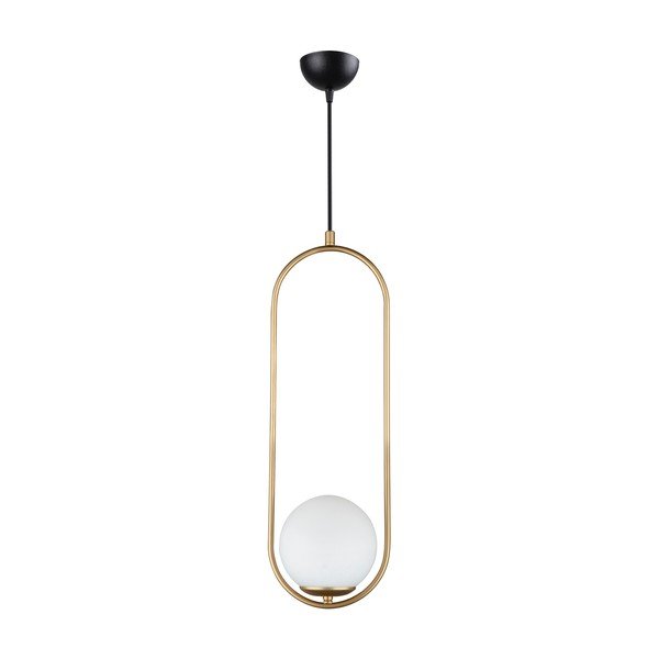 Závěsné svítidlo ve zlaté barvě Squid Lighting Arch, výška 146 cm