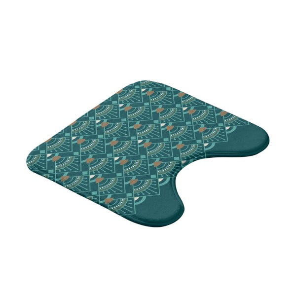 WC koupelnová předložka v petrolejové barvě 45x45 cm Imperia – douceur d'intérieur-image-3