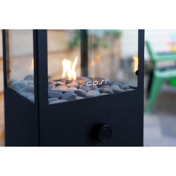 Černá plynová lampa Cosi Dome, výška 45 cm-image-1