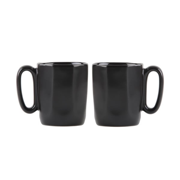Černé hrnky na espresso z kameniny v sadě 2 ks 80 ml Fuori – Vialli Design