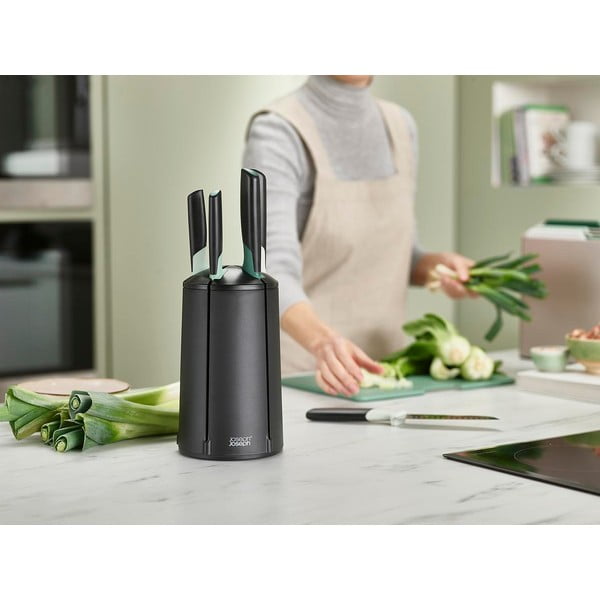 Sada 5 ks nožů z nerezové oceli s rotačním stojanem Elevate – Joseph Joseph-image-3