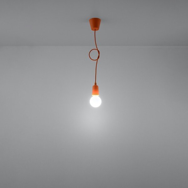 Oranžové závěsné svítidlo ø 5 cm Rene – Sollux-image-2