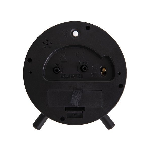 Černý kovový budík Karlsson Index, ø 11 cm-image-3