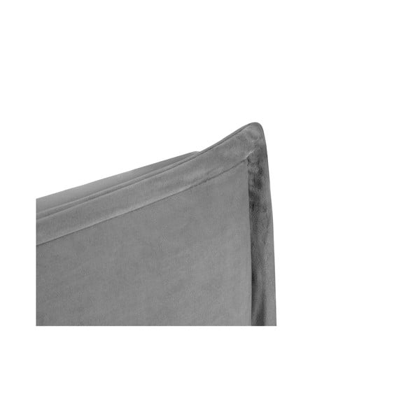 Šedé čelo postele 180x120 cm Monica – Milo Casa-image-3