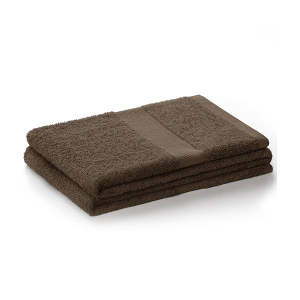 Tmavě hnědý ručník DecoKing Bamby Brown, 50 x 100 cm