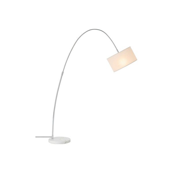 Bílá látková stojací lampa s ohybatelnou konstrukcí (výška 145 cm) Arc – Ellos Home-image-3