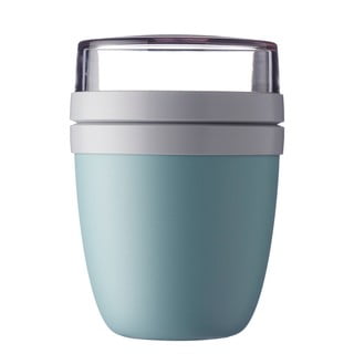 Zelený svačinový box na jogurt Mepal Ellipse