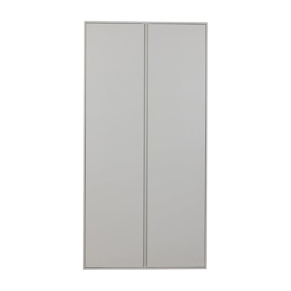 Světle šedá šatní skříň z borovicového dřeva 100x200 cm Maevy – WOOOD