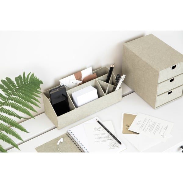 Béžový zásuvkový box se 3 šuplíky Bigso Box of Sweden Ingrid-image-1